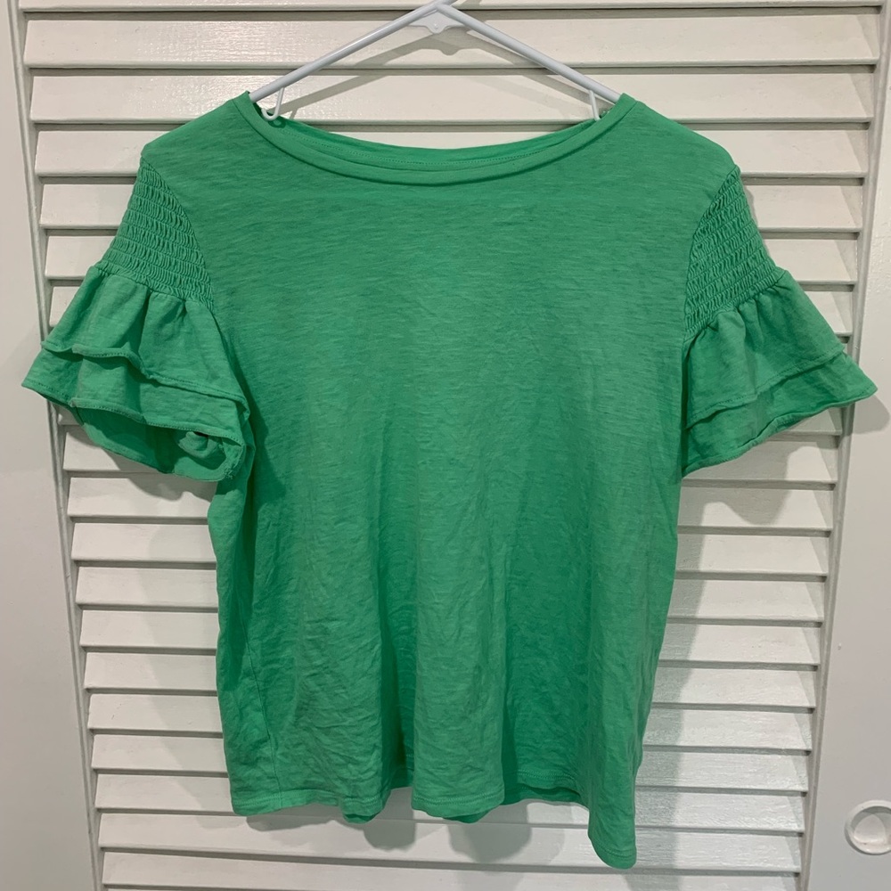 NWOT XS LOFT Ruffled Blouse